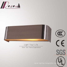 Simple Hotel Decorative Stainless Steel Bedside Square Wall Lamp